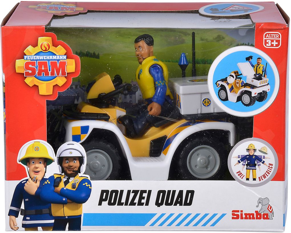 Image of Feuerwehrmann Sam Polizei Quad mit Figur