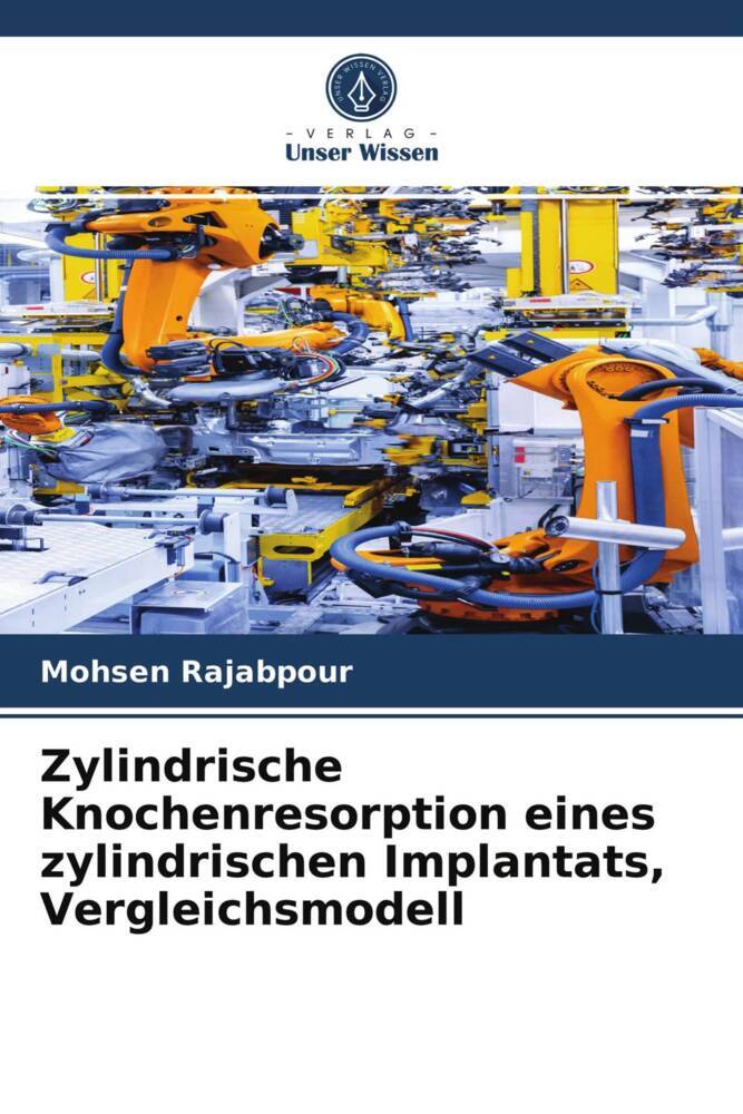 Zylindrische Knochenresorption eines zylindrischen Implantats Vergleichsmodell