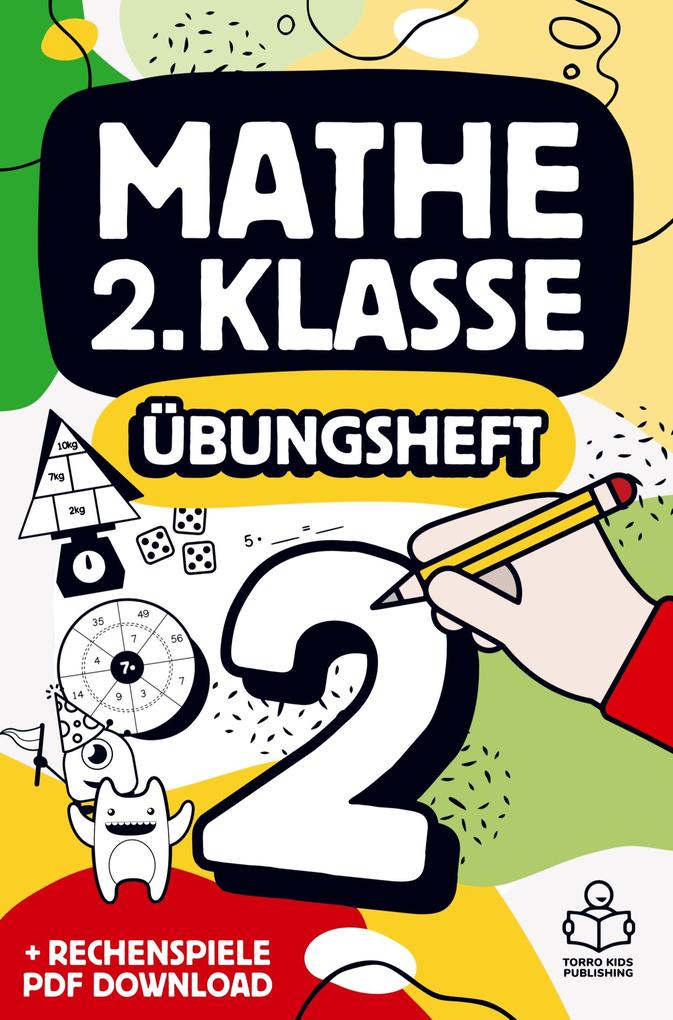 Image of Mathe 2. Klasse Übungsheft: Richtig rechnen Mathematik 2 Arbeitsheft mit Zahlen bis 100 1x1 Einmaleins und Bonus PDF Download