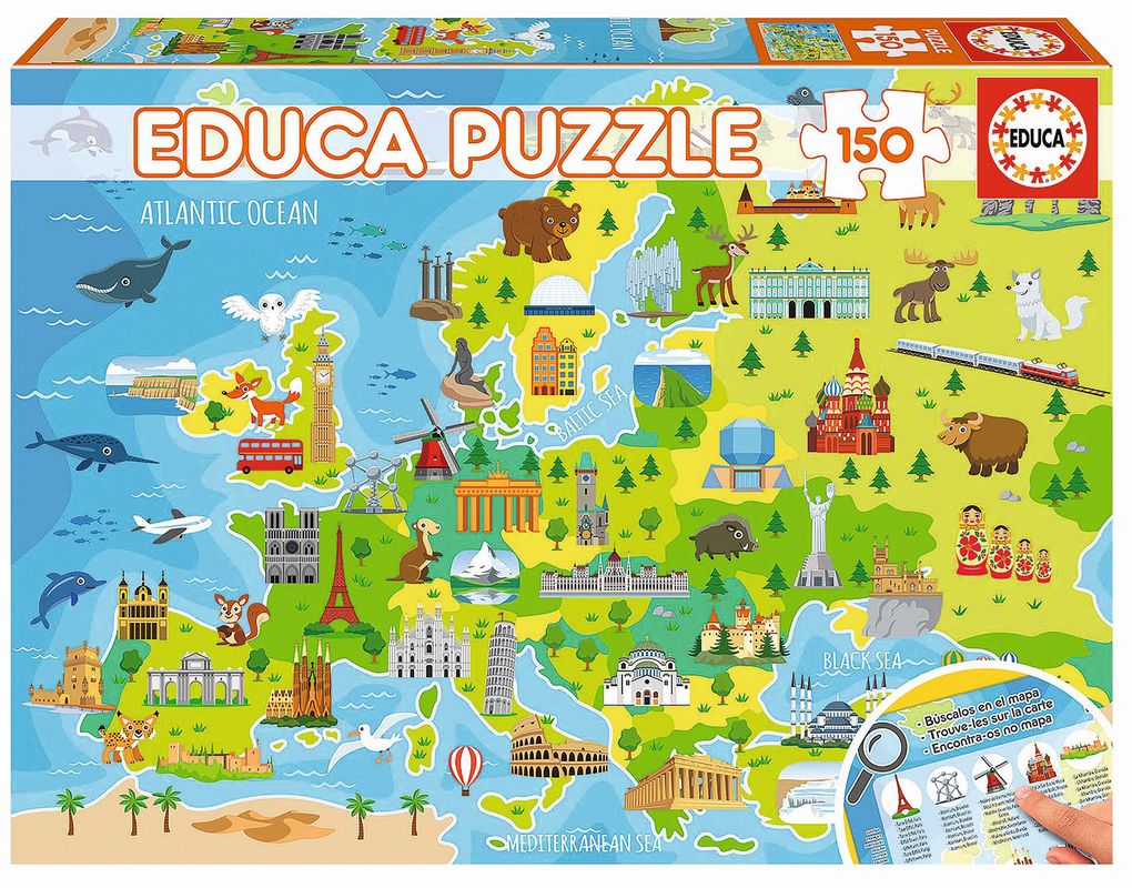 Image of Educa - Europakarte 150 Teile Puzzle