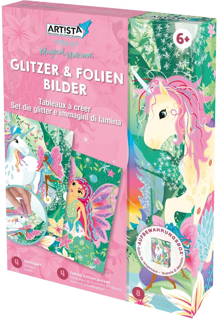 Artista - Glitzer & Folien Bilder Einhorn