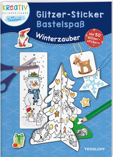 Image of Glitzer-Sticker Bastelspaß. Winterzauber