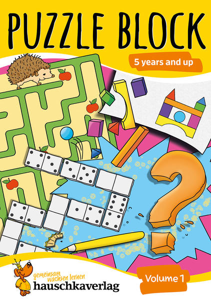 Puzzle Activity Book from 5 Years - Volume 1: Colourful Preschool Activity Books with Puzzle Fun - Labyrinth Sudoku Search and Find Books for Children Promotes Concentration & Logical Thinking