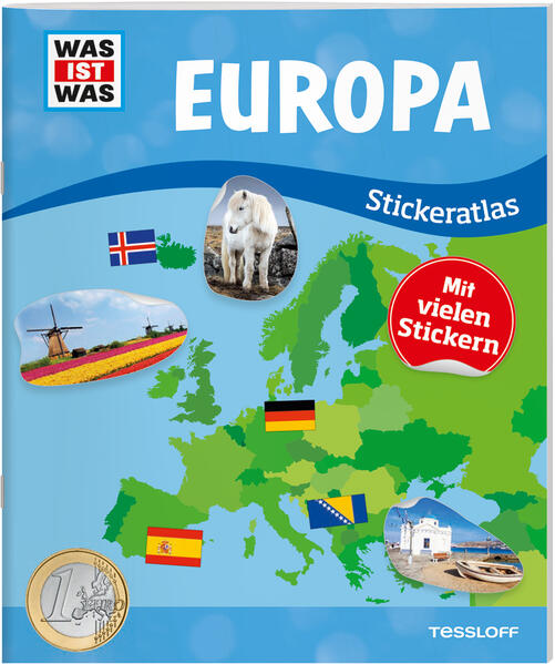 Image of WAS IST WAS Stickeratlas Europa