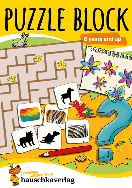 Puzzle Activity Book from 6 Years: Colourful Preschool Activity Books with Puzzle Fun - Labyrinth Sudoku Search and Find Books for Children Promotes Concentration & Logical Thinking