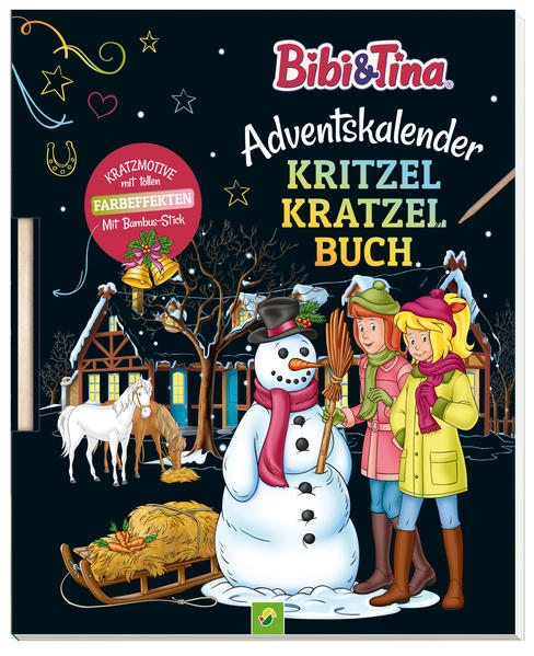 Image of Bibi & Tina Adventskalender Kritzel-Kratzel Buch