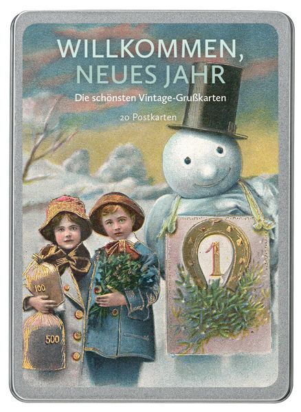 Willkommen neues Jahr Postkarten VE 20