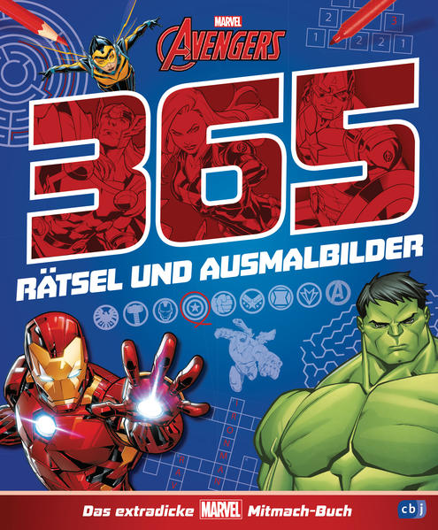 Image of MARVEL Avengers 365 Rätsel und Ausmalbilder - Das extradicke MARVEL-Mitmach-Buch