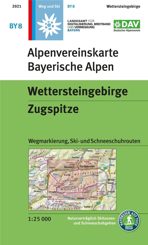 Wettersteingebirge Zugspitze 1:25 000