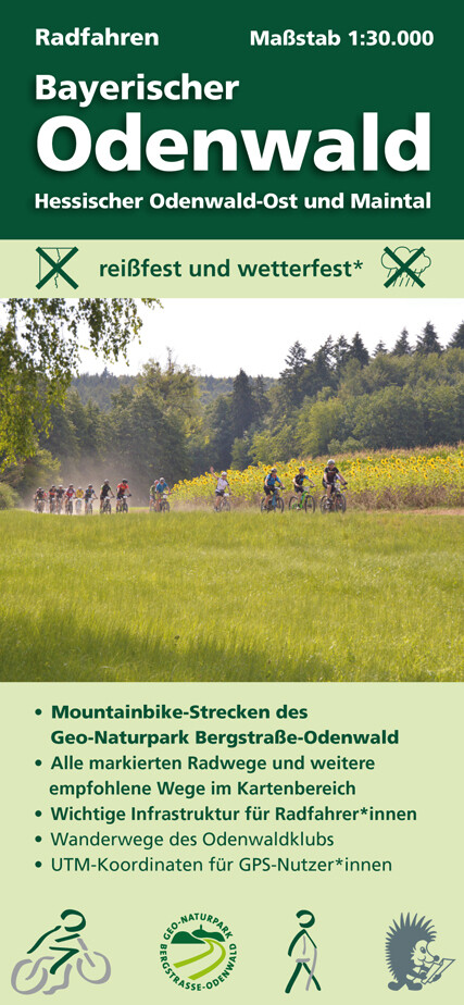 Radfahren Bayerischer Odenwald / Hessischer Odenwald-Ost und Maintal 1:30.000