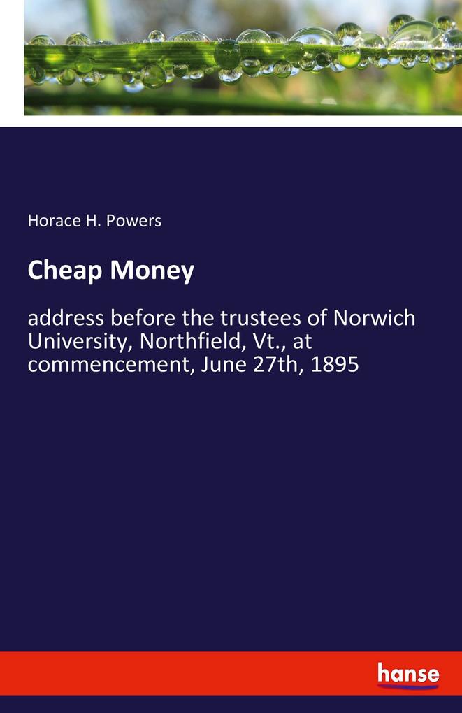 Image of Cheap Money