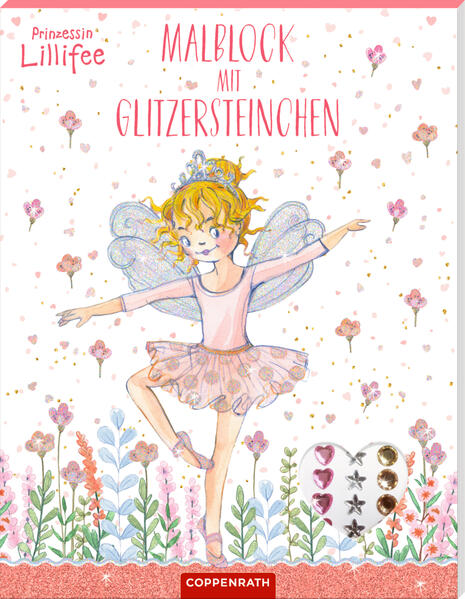 Image of Prinzessin Lillifee: Malblock mit Glitzersteinchen