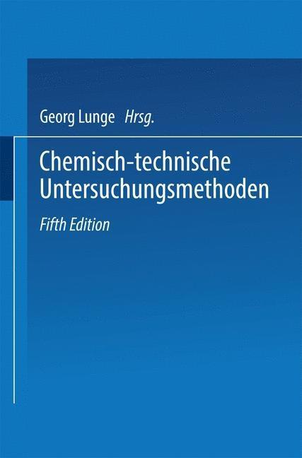 Chemisch-technische Untersuchungsmethoden