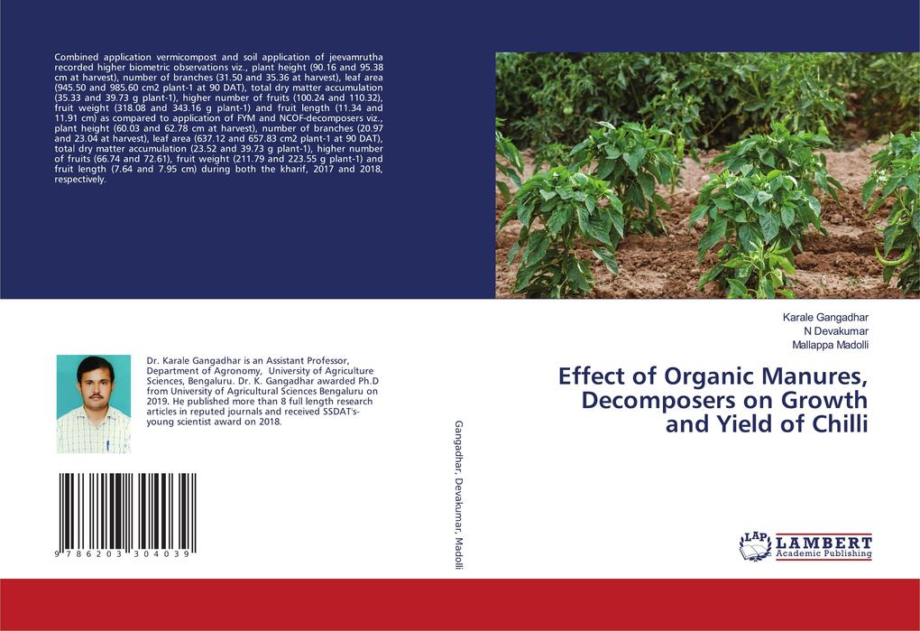 Effect of Organic Manures Decomposers on Growth and Yield of Chilli