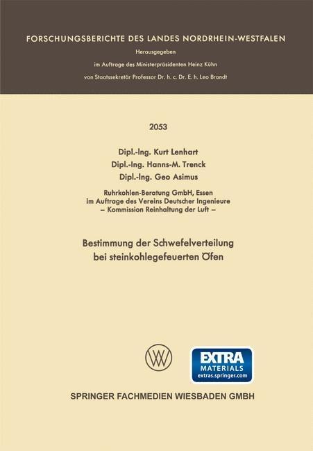 Bestimmung der Schwefelverteilung bei steinkohlegefeuerten Öfen