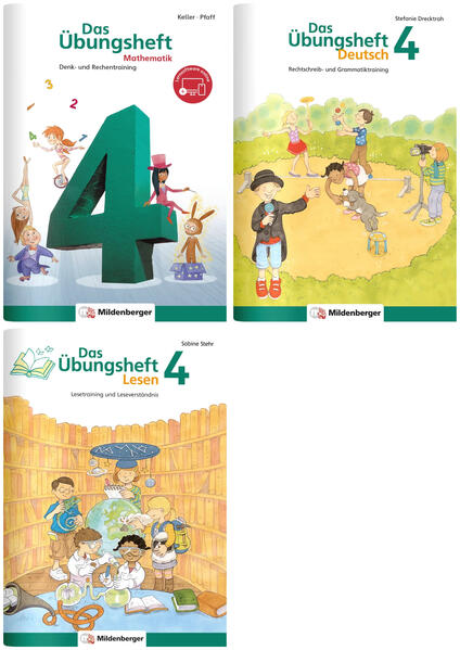 Image of Sicher ins 5. Schuljahr - Paket: Rechnen - Schreiben - Lesen - Grammatik · Klasse 4, 3 Teile