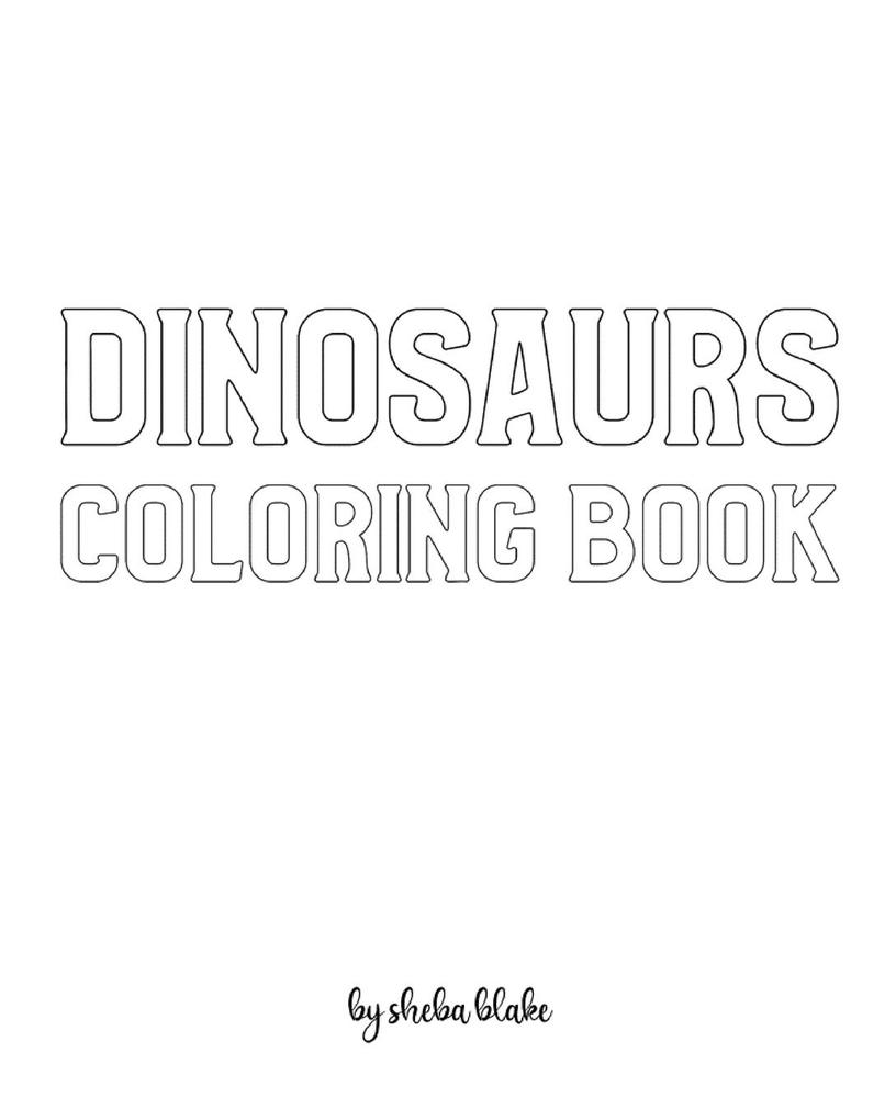 Dinosaurs with Scissor Skills Coloring Book for Children - Create Your Own Doodle Cover (8x10 Softcover Personalized Coloring Book / Activity Book)