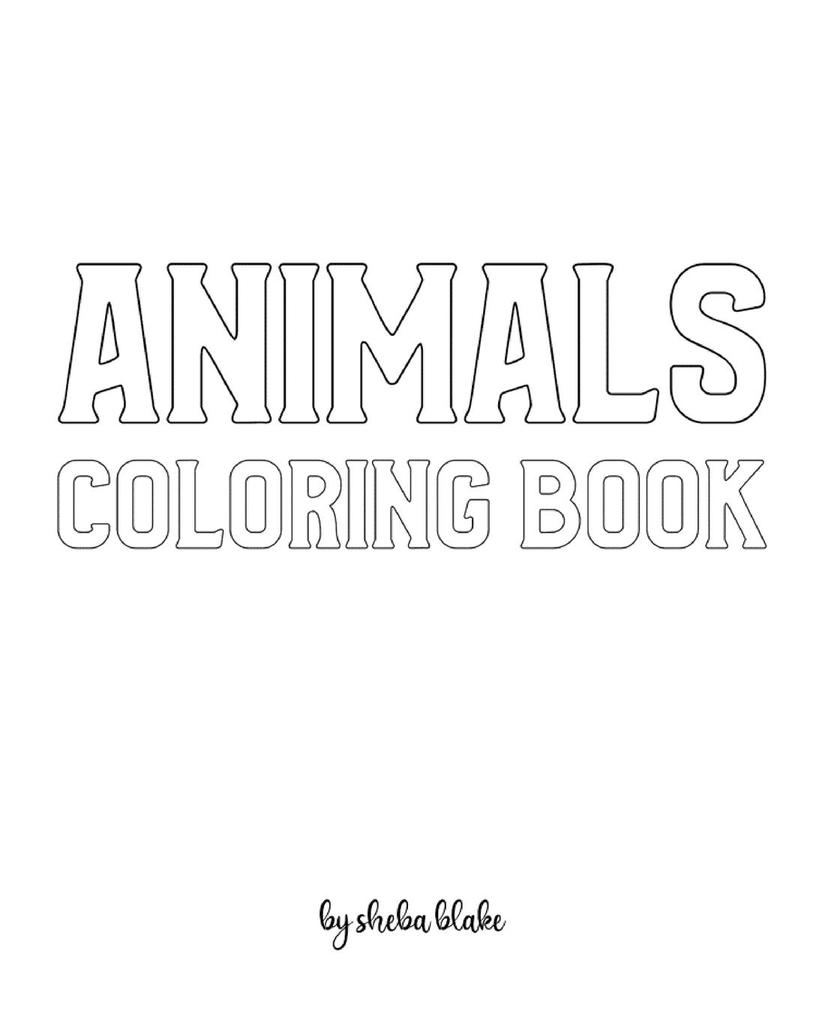 Animals with Scissor Skills Coloring Book for Children - Create Your Own Doodle Cover (8x10 Softcover Personalized Coloring Book / Activity Book)