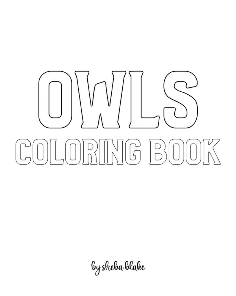 Owls with Scissor Skills Coloring Book for Children - Create Your Own Doodle Cover (8x10 Softcover Personalized Coloring Book / Activity Book)