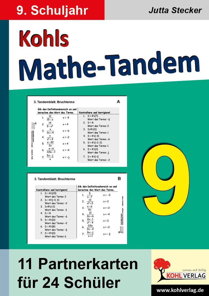 Kohls Mathe-Tandem / Klasse 9