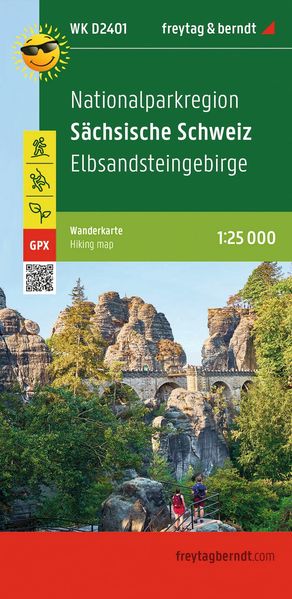 freytag & berndt Wanderkarte WKD 2401 Nationalparkregion Sächsische Schweiz Elbsandsteingebirge 1:25.000