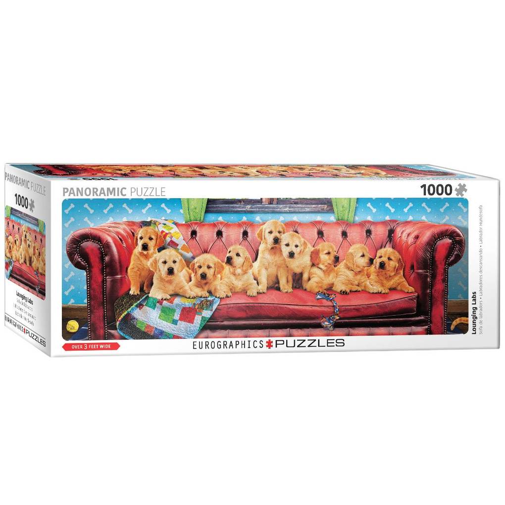 Eurographics 6010-5630 - Labrador Hundesofa Panorama Puzzle - 1000 Teile