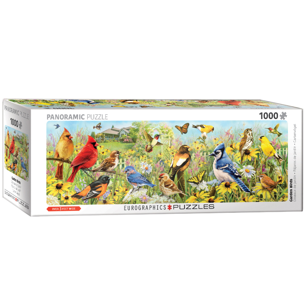 Backyard Birds Panoramic 1000pc