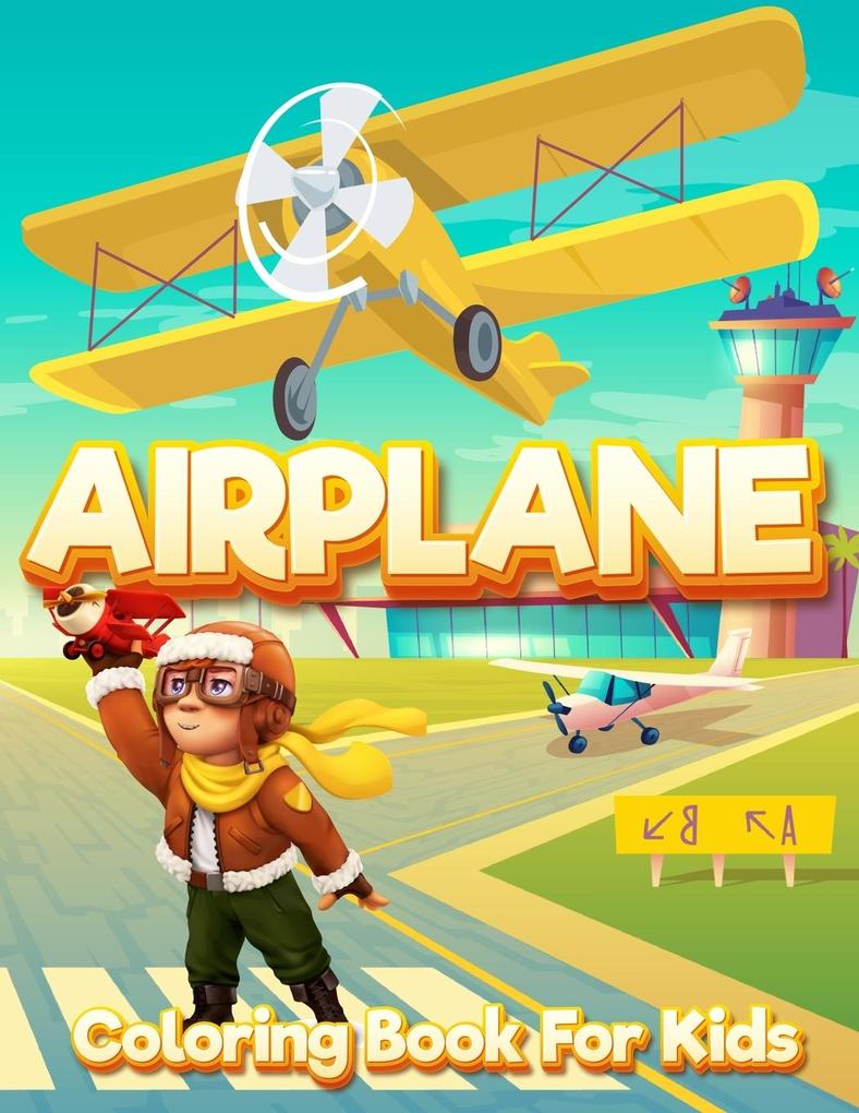 Image of Airplane Coloring Book for Kids