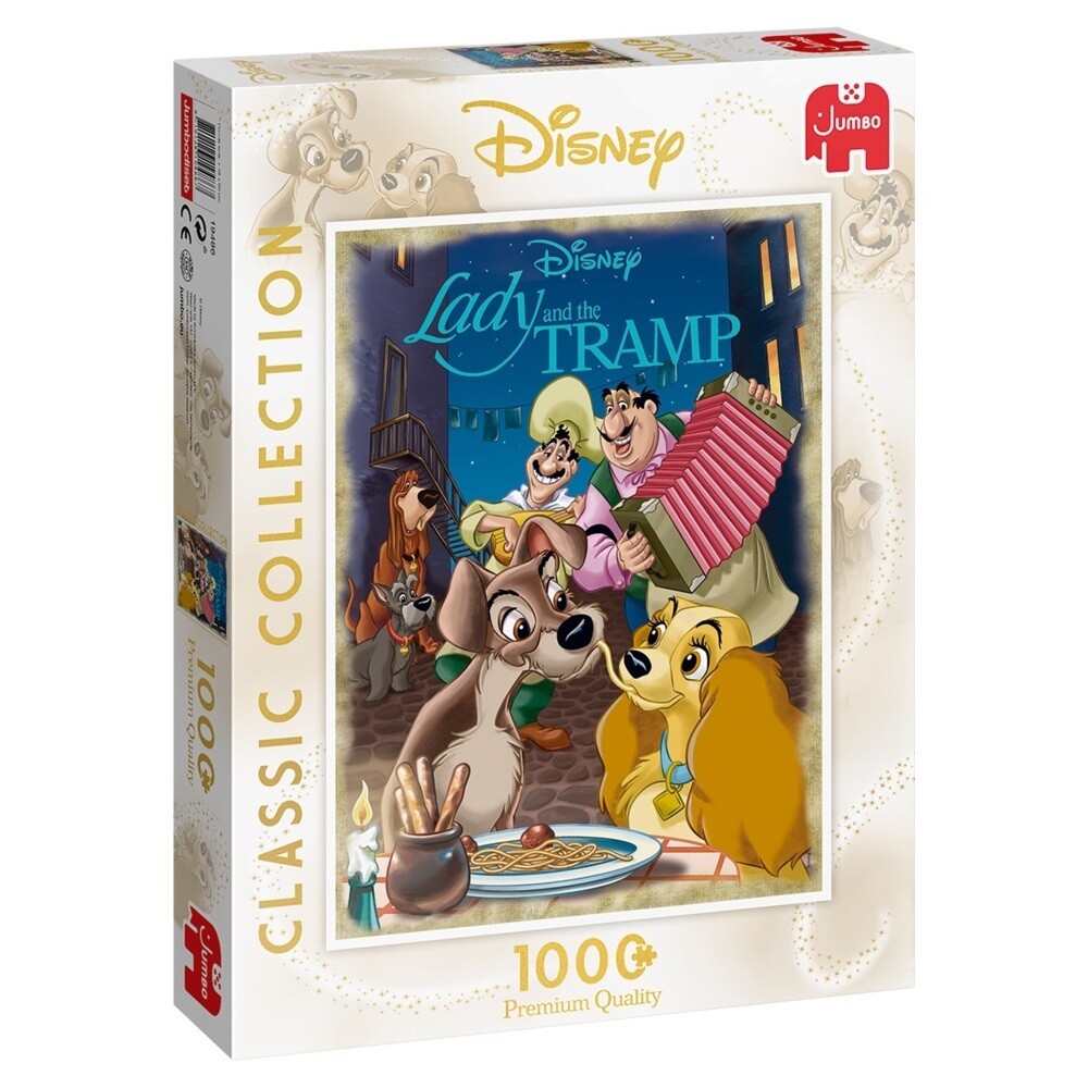 Jumbo Spiele - Disney Classic Collection Susi & Strolch 1000 Teile