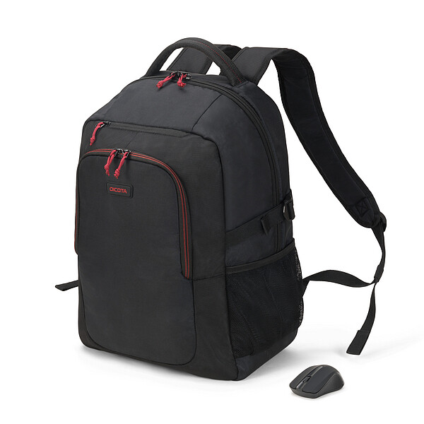 DICOTA 156‘‘ Gain Backpack Wireless Mouse Kit black