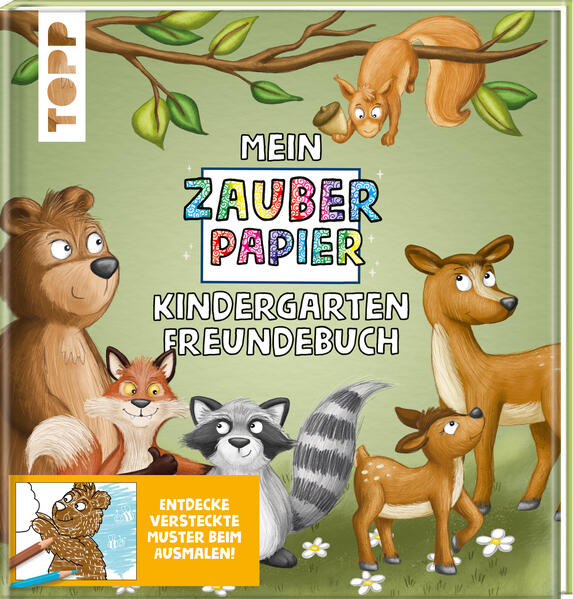 Image of Mein Zauberpapier Kindergarten Freundebuch Wilde Waldtiere