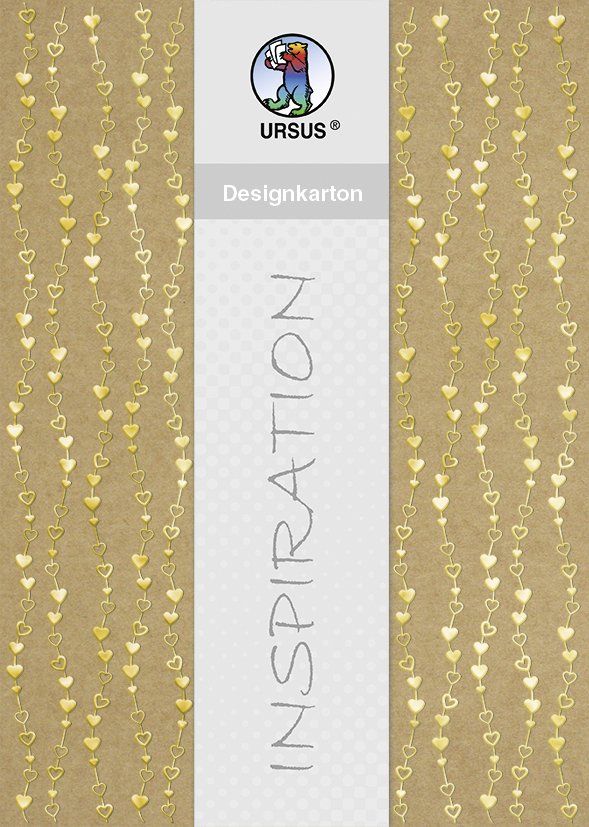 URSUS Designkarton 'Selection' Motiv 'Herzen'