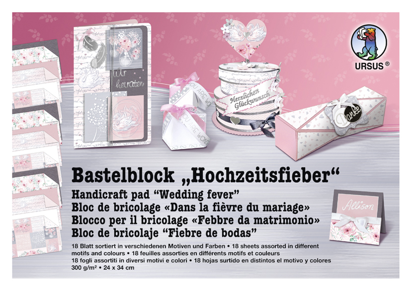 URSUS Bastelblock 'Hochzeitsfieber'