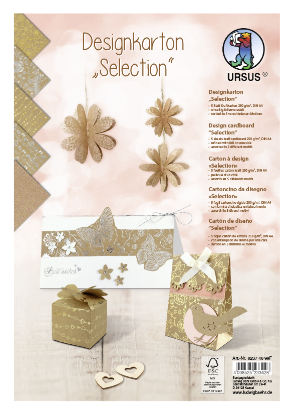 URSUS Designkarton 'Selection' Sortierung