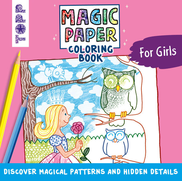 Image of Magic Paper Coloring Book For Girls