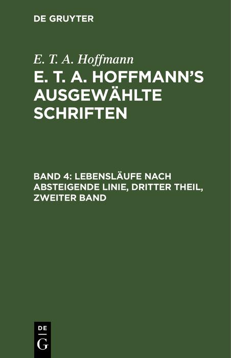 Lebensläufe nach absteigende Linie Dritter Theil zweiter Band
