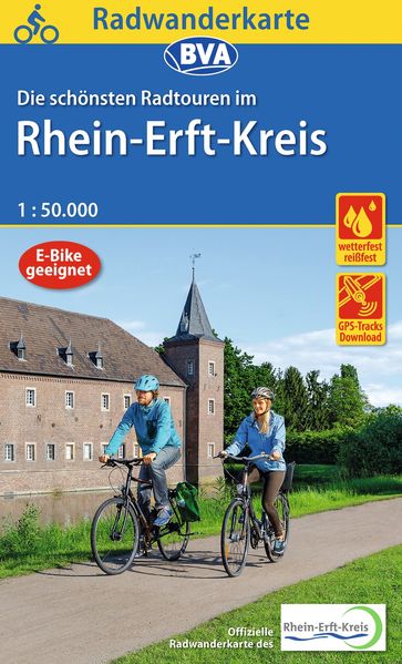 Radwanderkarte BVA Die schönsten Radtouren im Rhein-Erft-Kreis 1:50.000 reiß- und wetterfest GPS-Tracks Download