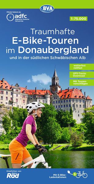 ADFC-Regionalkarte Traumhafte E-Bike-Touren im Donaubergland 1:75.000 mit Tagestourenvorschlägen reiß- und wetterfest GPS-Tracks Download
