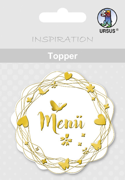 URSUS 8 Topper Menü weiß/gold