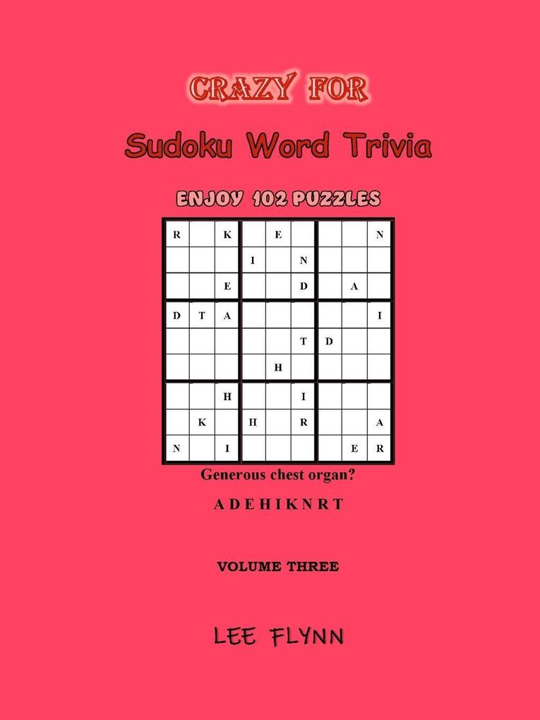 Sudoku Word Trivia VOLUME THREE
