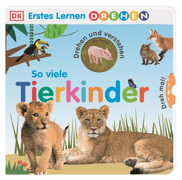 Image of Erstes Lernen Drehen. So viele Tierkinder