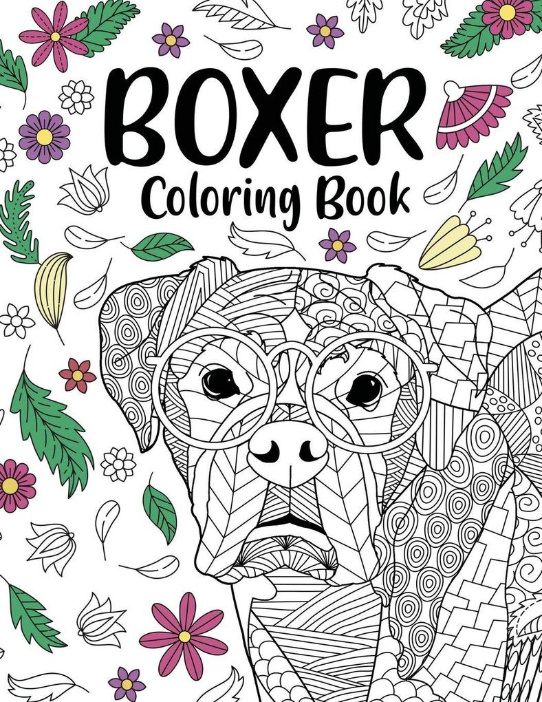 Boxer Dog Coloring Book