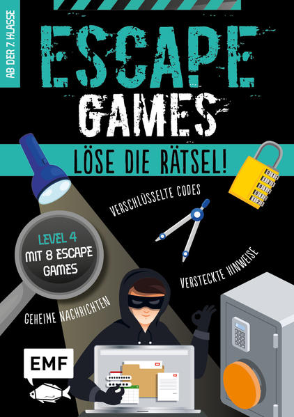 Image of Escape Games Level 4 (türkis) - Löse die Rätsel! - 8 Escape Games ab der 7. Klasse