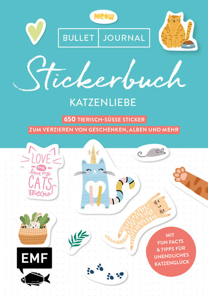 Image of Bullet Journal Stickerbuch - Katzenliebe