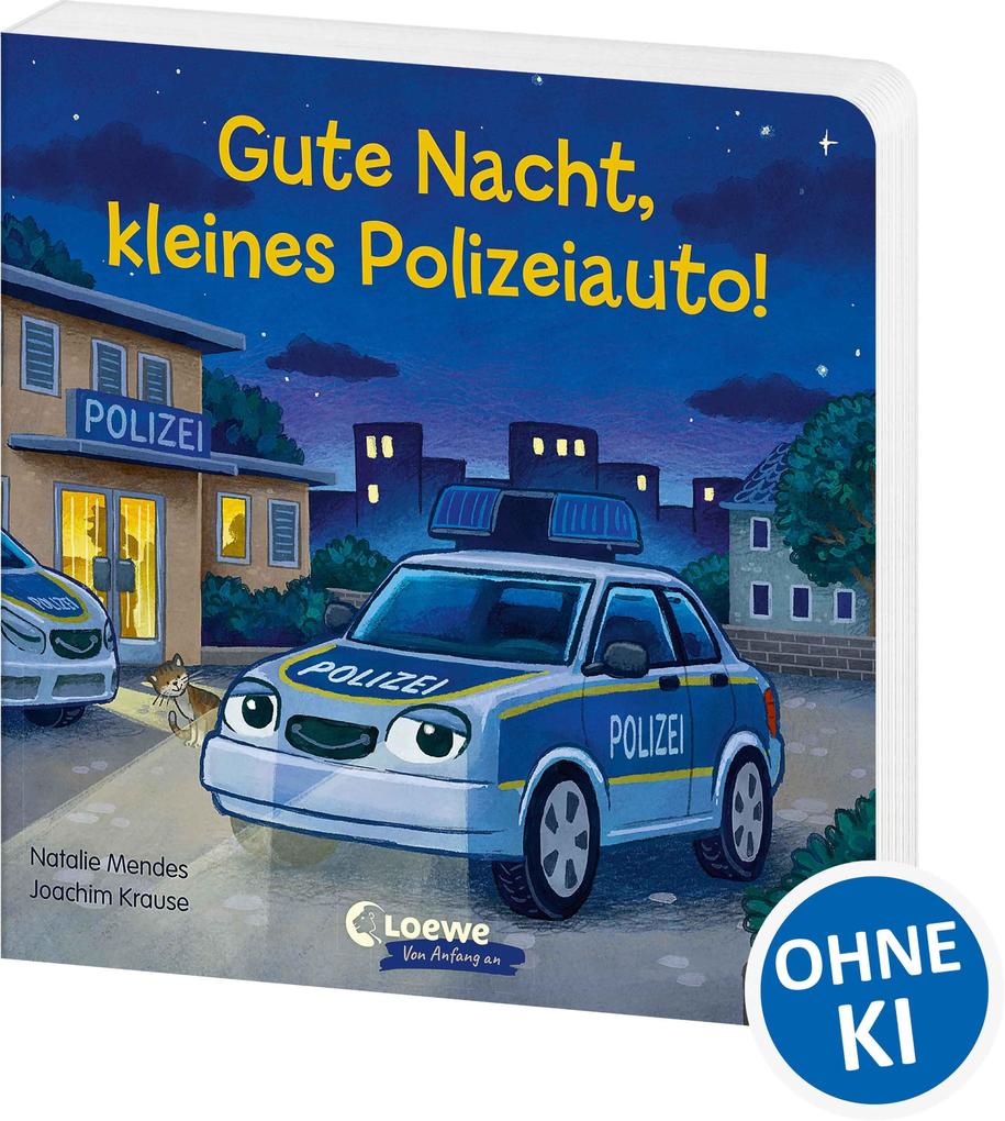 Gute Nacht kleines Polizeiauto!