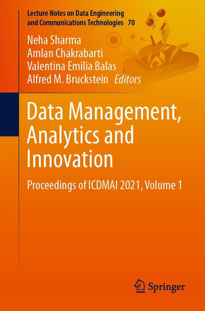 Data Management Analytics and Innovation