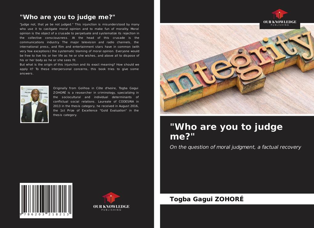 'Who are you to judge me?'