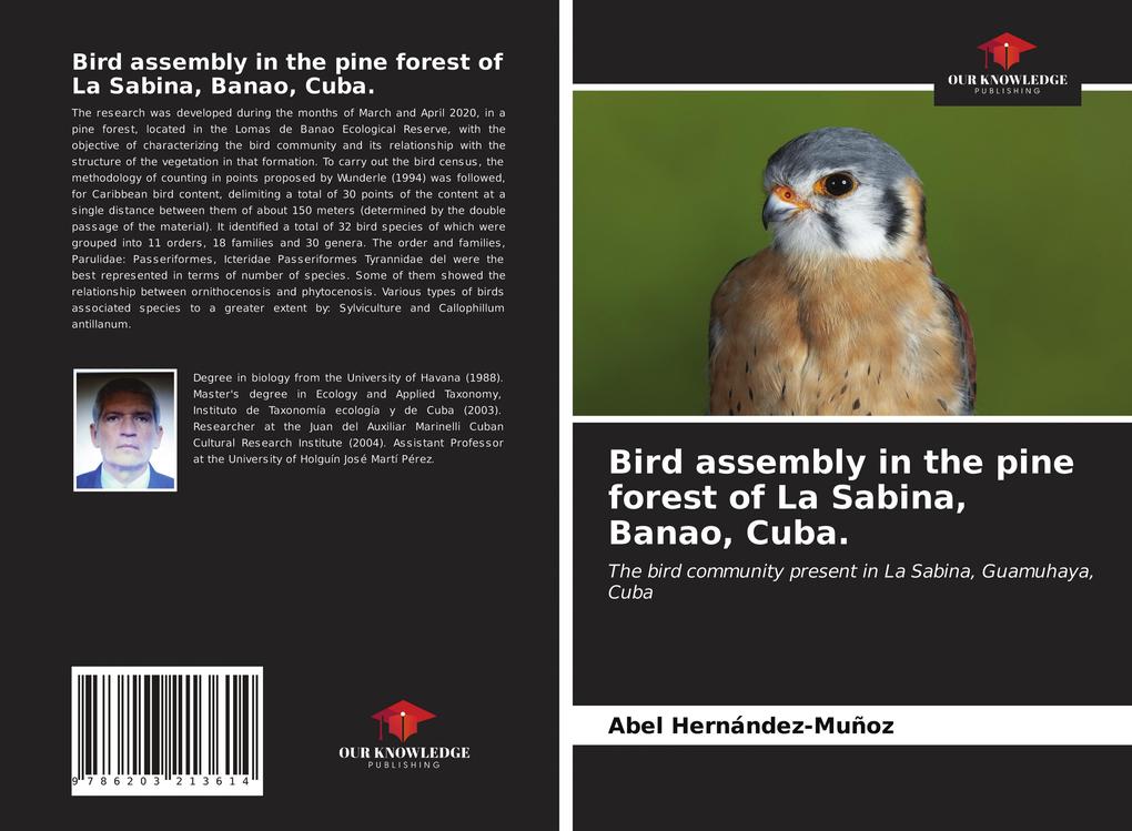 Bird assembly in the pine forest of La Sabina Banao Cuba.