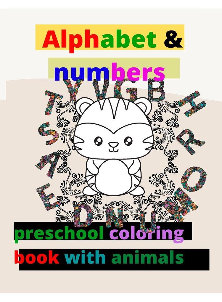 alphabet with colouring animals