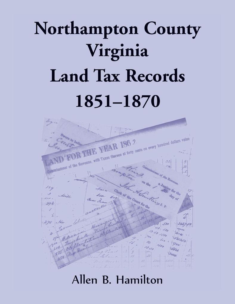 Northampton County Virginia Land Tax Records 1851-1870